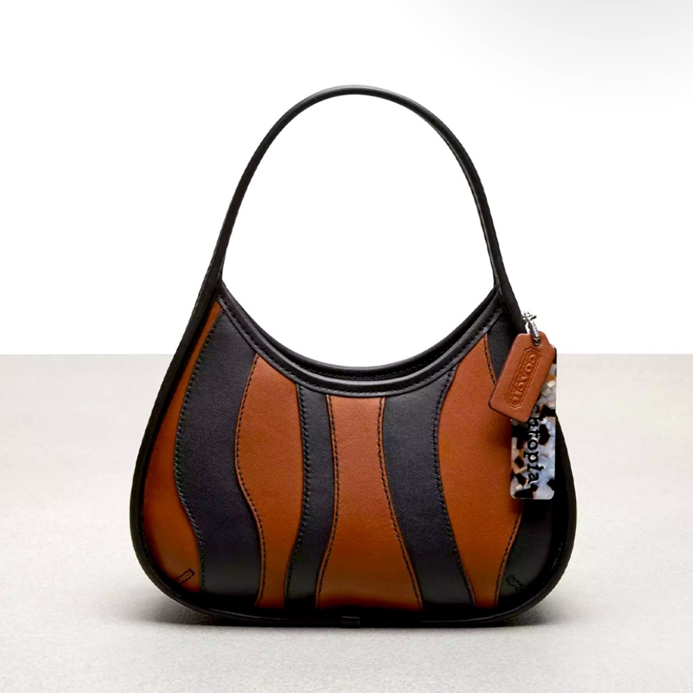 Coach Black and Brown Shoulder Bag